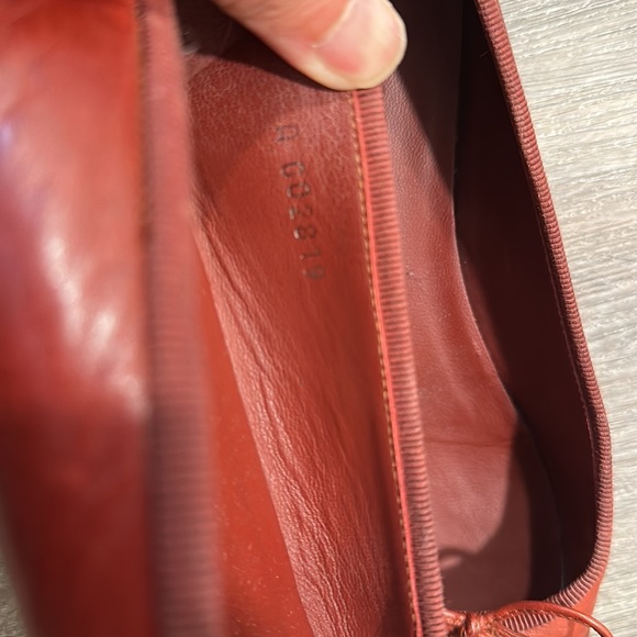 Burgundy Chanel Ballet Flats - Picture 4 of 9